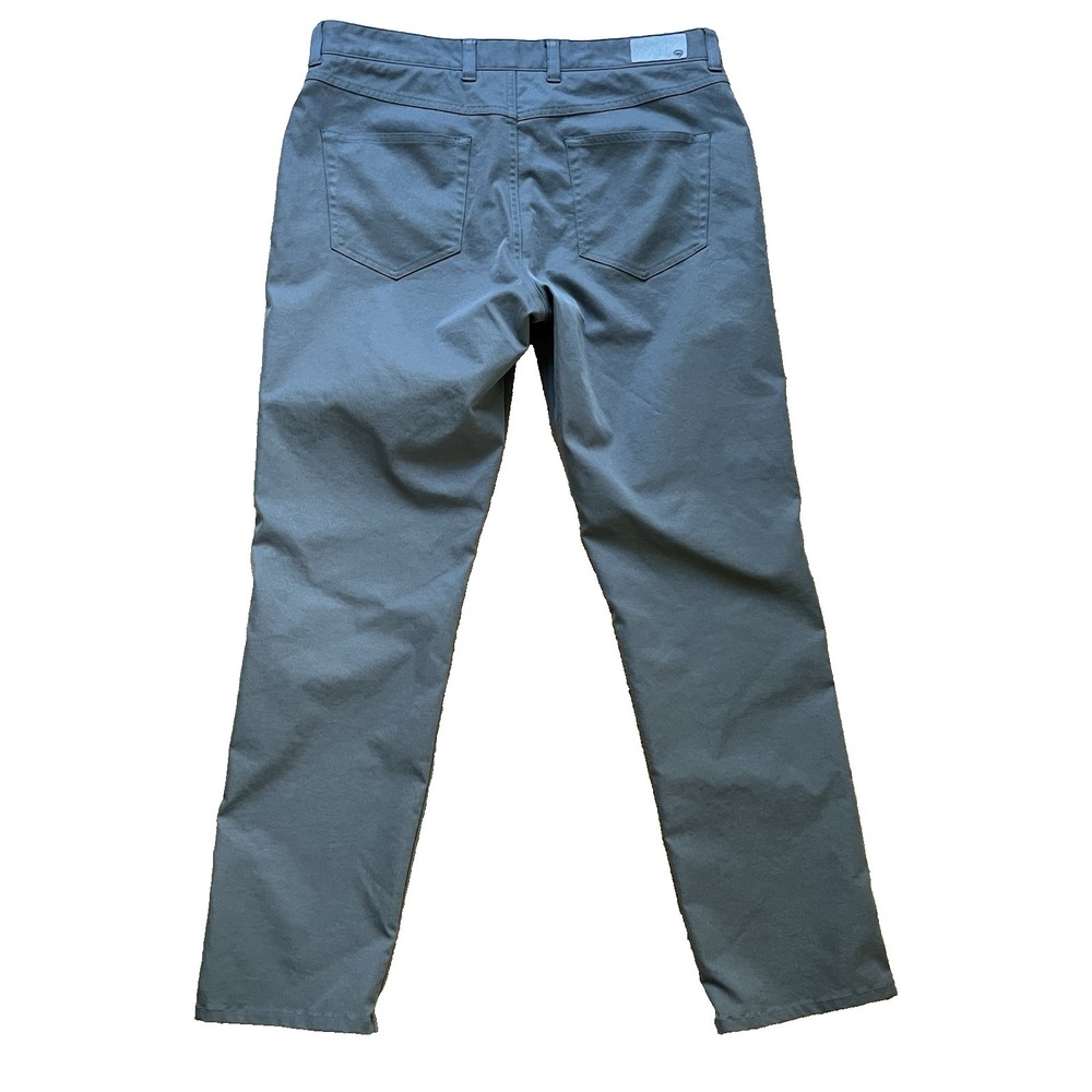 Peter Millar EB66 Polyester Golf Pants Gray 5 Pocket Performance, Size 34 - Picture 4 of 6